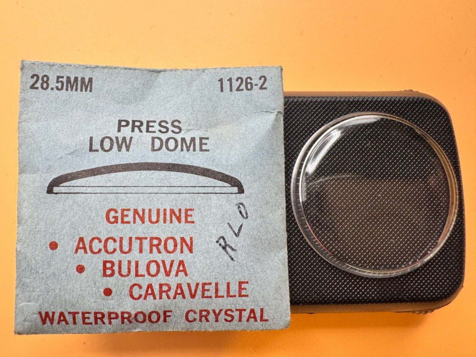 Genuine Bulova 1126-2 28.5mm low dome Watch Crystal NOS