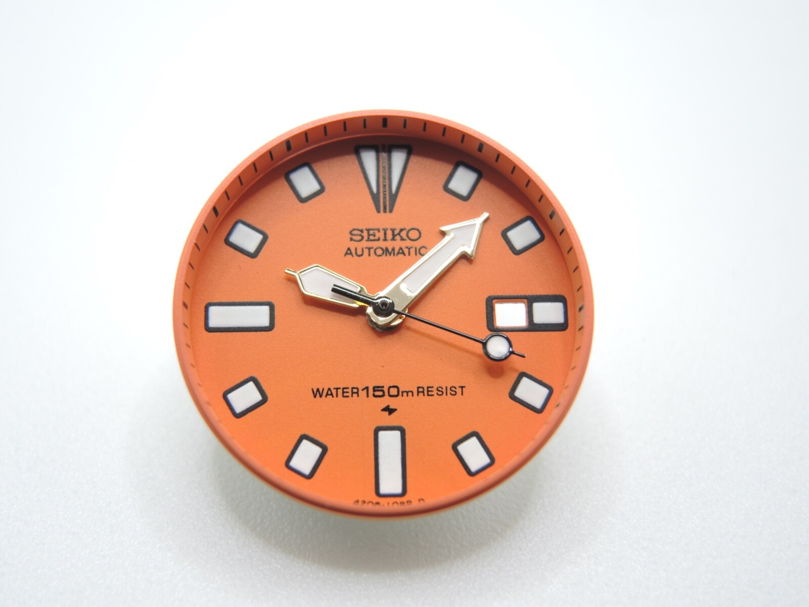 NEW ORANGE DIAL & GOLD PLATED HANDS SMALL DIVERS 4205-014A/014B LADIES WATCH