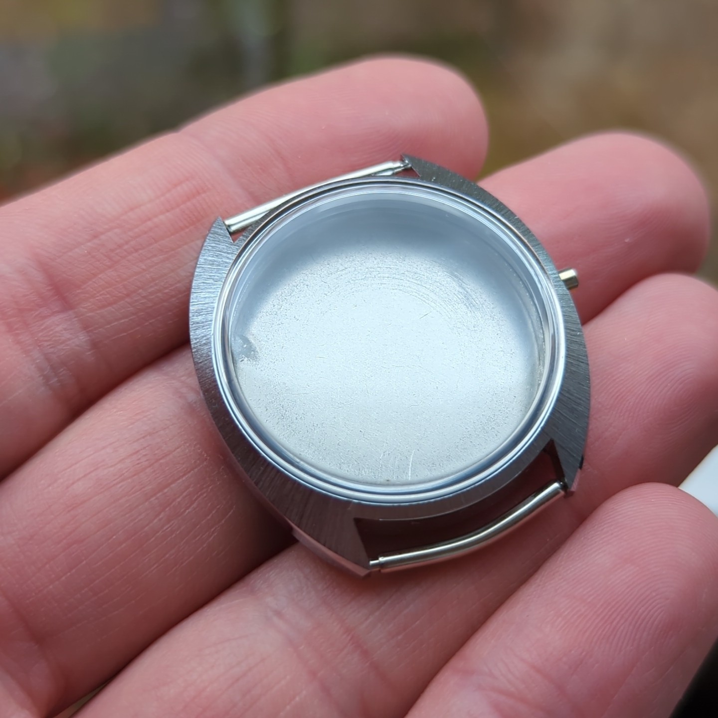 1960s Swiss NOS Waterproof Vtg Watch Case 35mm For Watchmaking (Ref:AL)