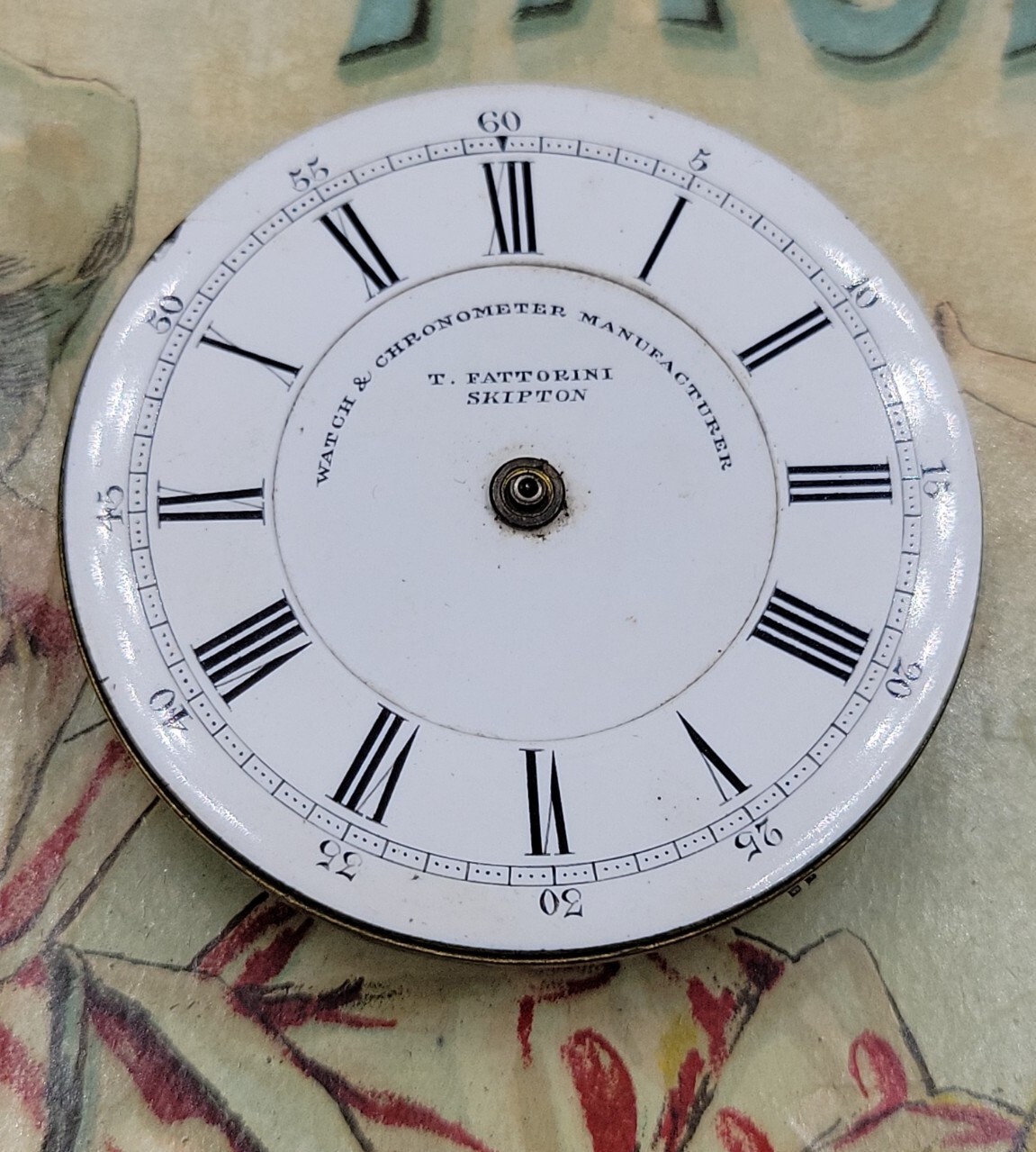 47mm Thomas Fattorini Chronometer Skipton Pocket Watch Movement As Is