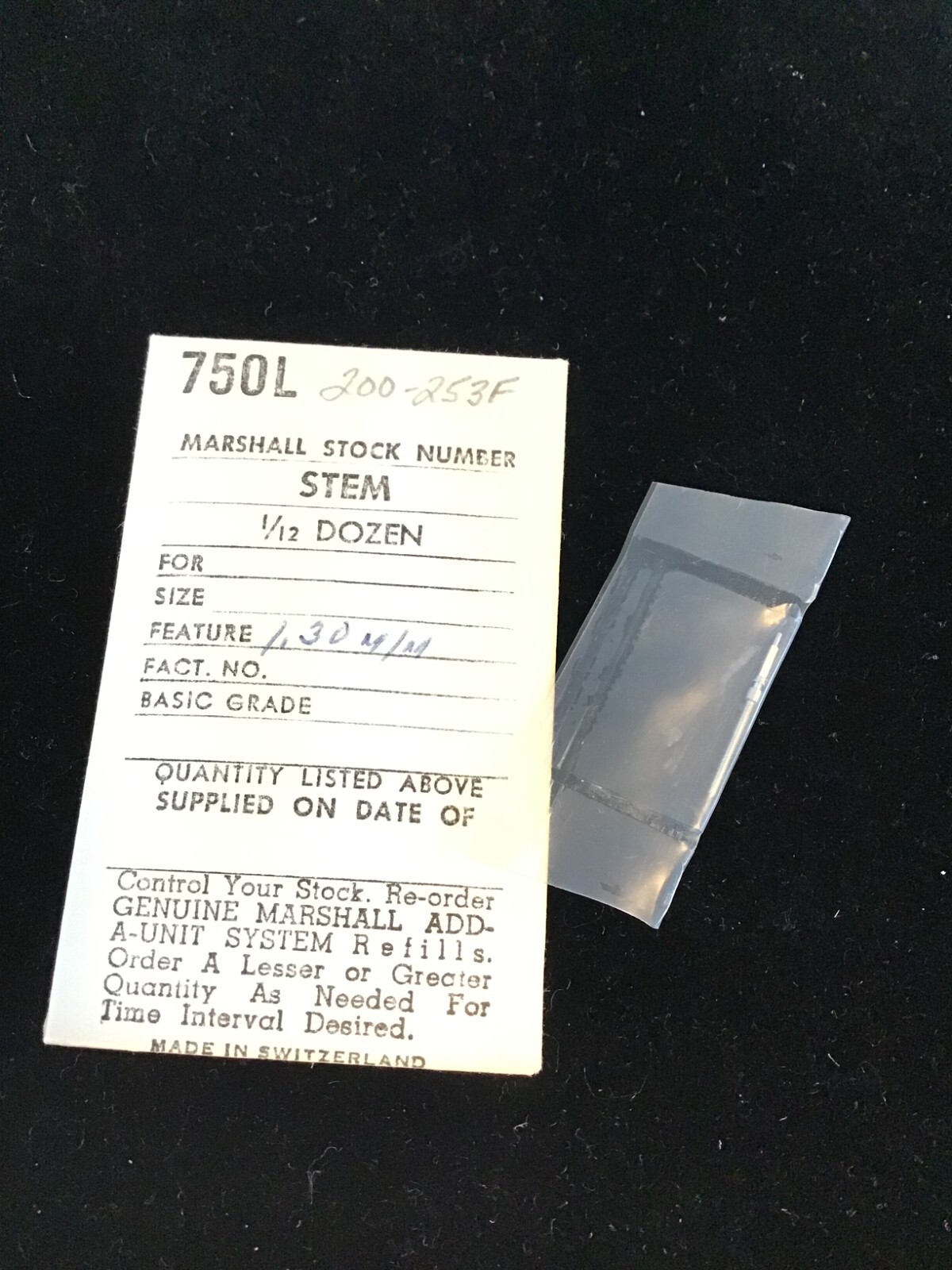 Helbros Winding Stems Bestfit # 200/185, 200/253, 200/371 Use Dropdown
