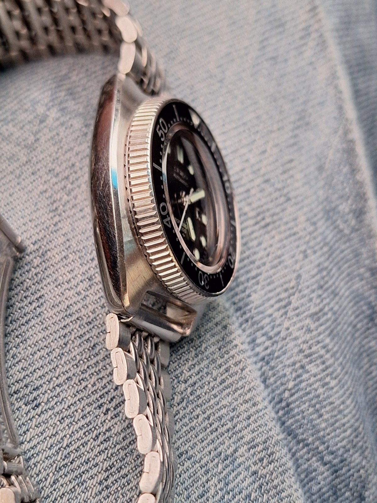 SEIKO Lady Apocalypse 2205-0769 Mini Willard MarineMaster BOR Bracelet 1970