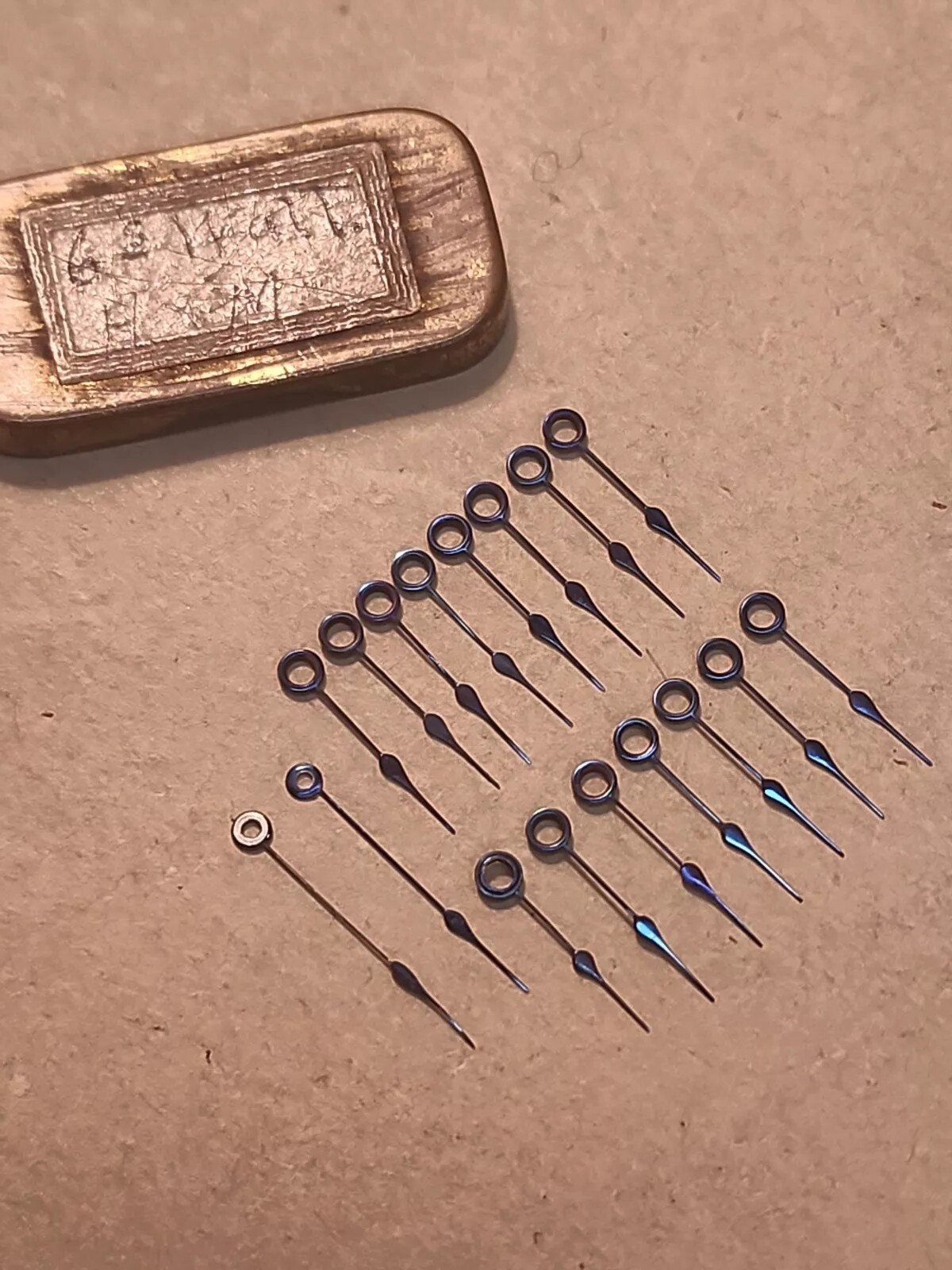 Lot Of Mixed American Pocket Watch Blue Spade Hands