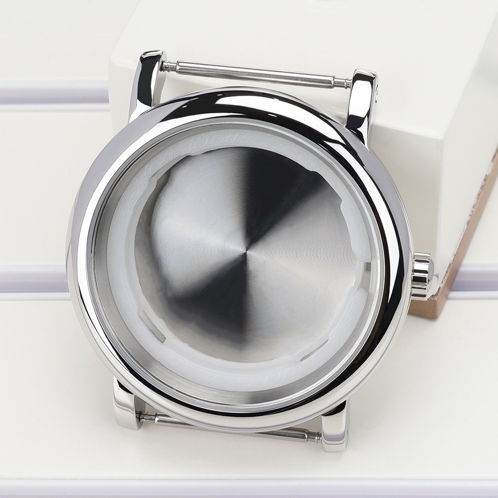 44mm Polished Watch Case 316 Stainless Steel For Seiko NH34 NH35 NH36 NH38 10ATM