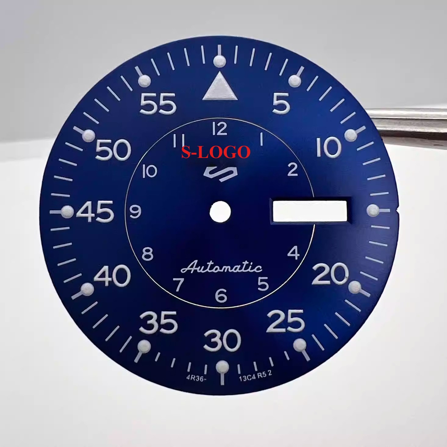 S LOGO Watch Accessories NH36 Dial 33.5mm Green Luminou for NH36 Movement