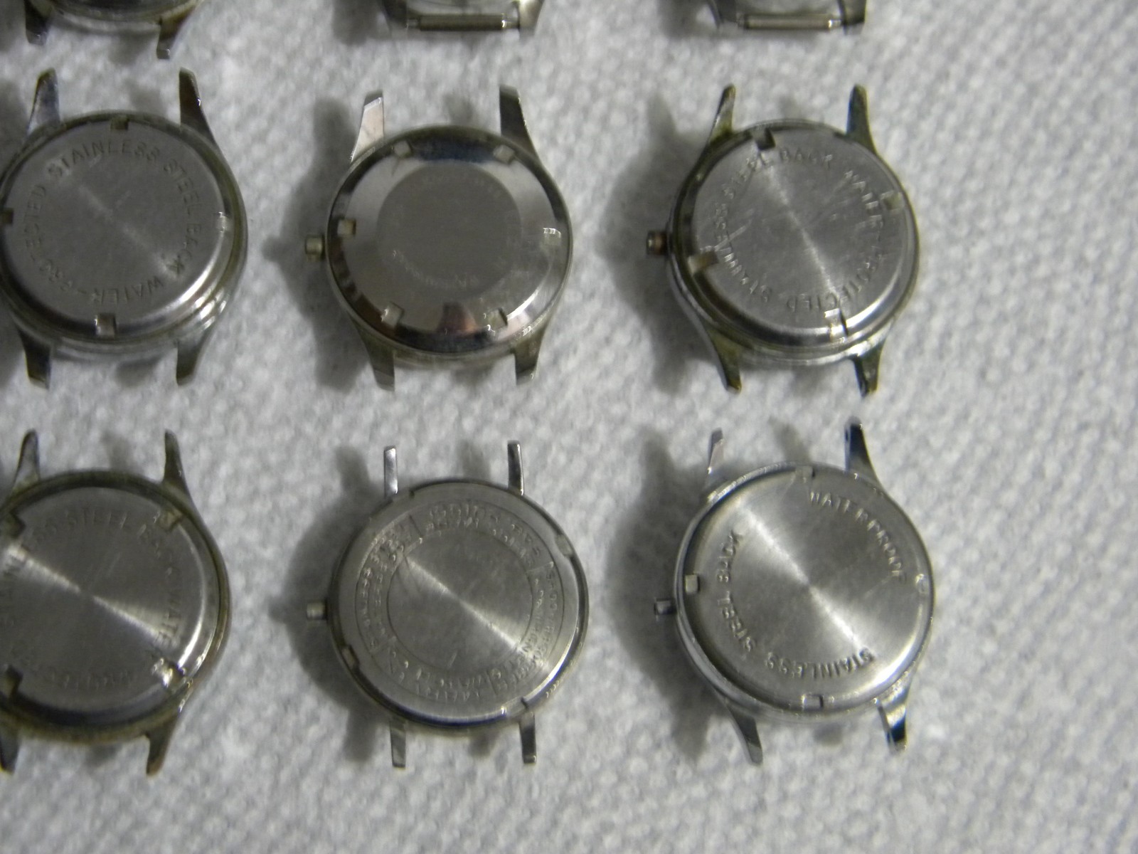Lot of Ladies Mostly Stainless Steel Wrist Watch Cases Watches and Partial Cases