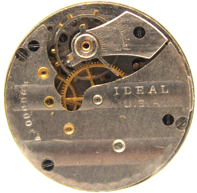 1912 IDEAL USA (NY) POCKET WATCH MOVEMENT AJ006068 GRADE: IDEAL 301 0s 7j (GC2)