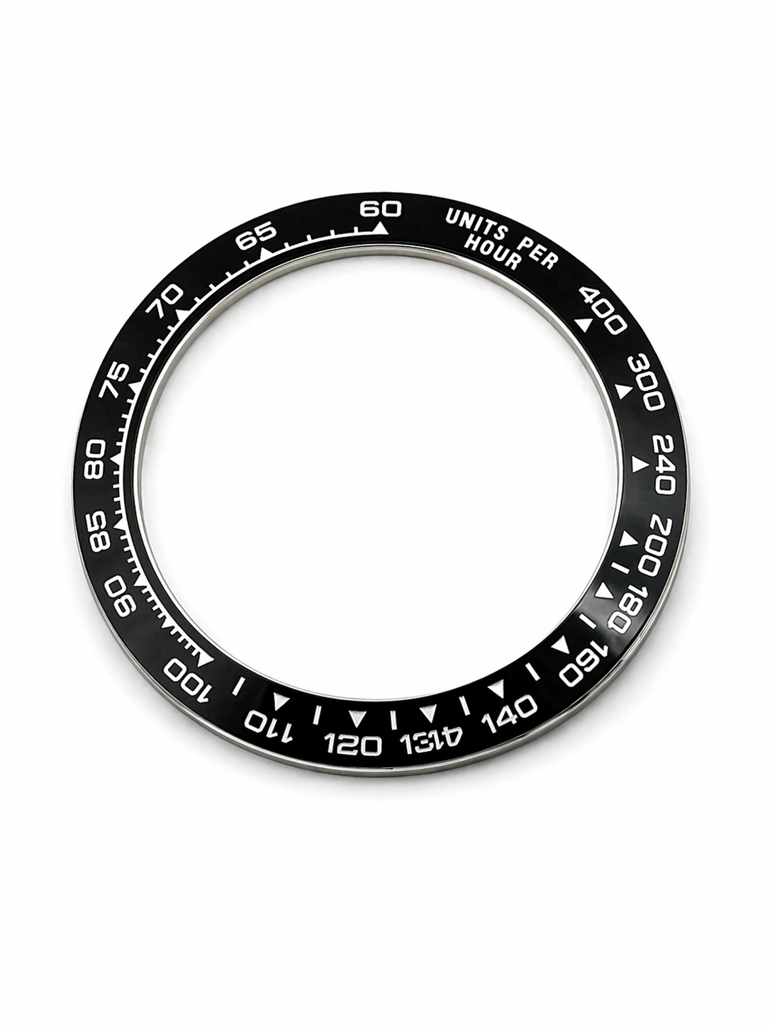 CERAMIC BEZEL IN CERAMIC BLACK ND STAINLESS STEEL FOR DAYTONA 126500LN…