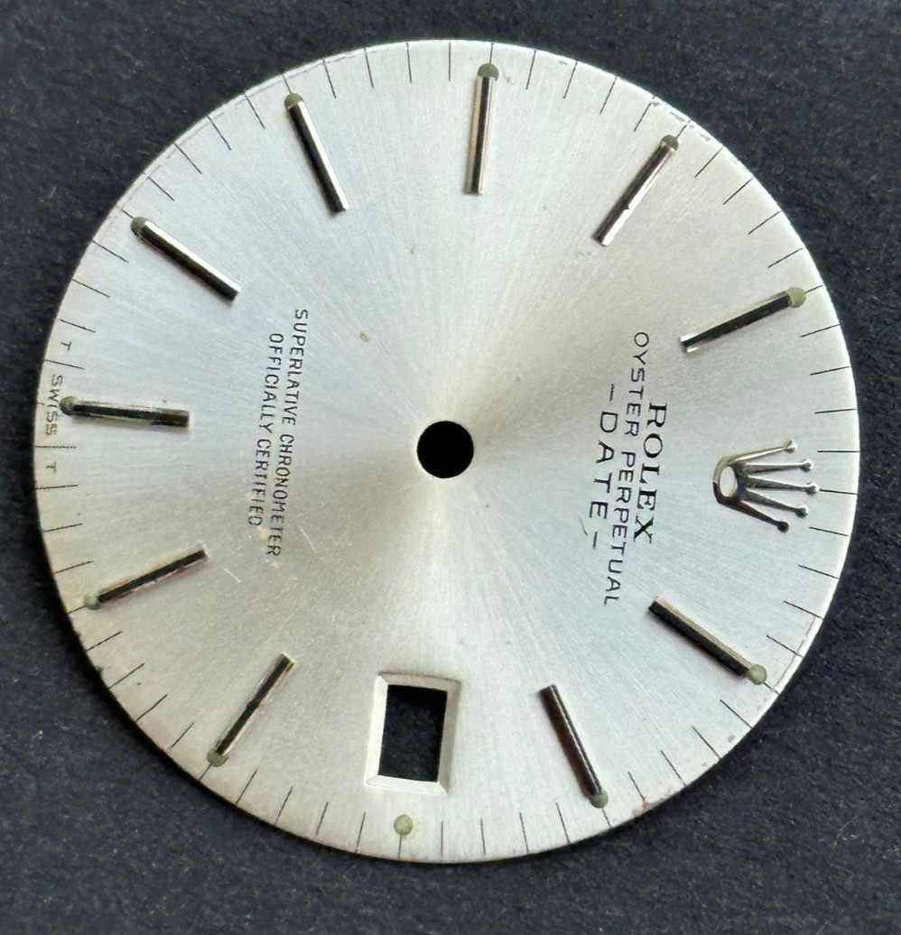 Vintage Rolex Oyster Perpertual Date Watch Dial For 34mm Case 1500 1501 1503