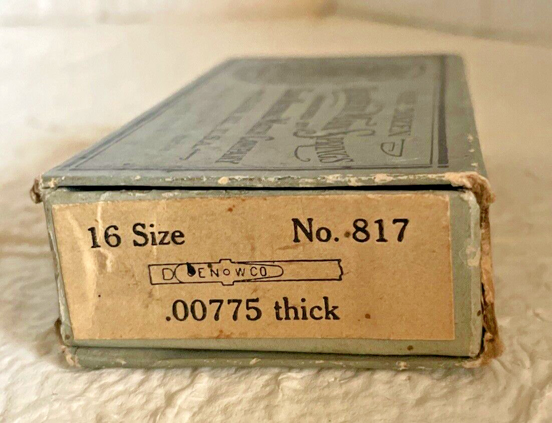 Vintage Elgin National Watch Company Main Springs Parts Box
