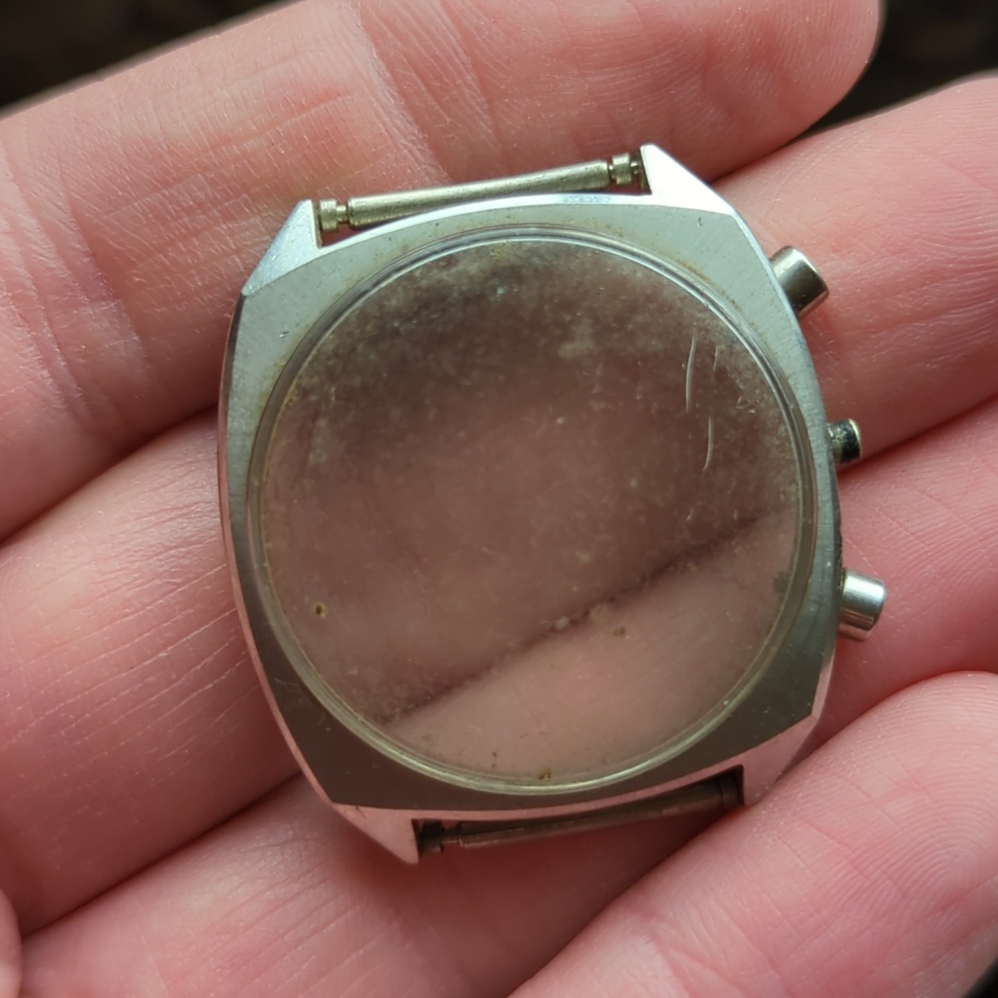 Breitling Top Time Vintage Case Front & Pushers Parts 35.2mm Venus 188 (BO21)