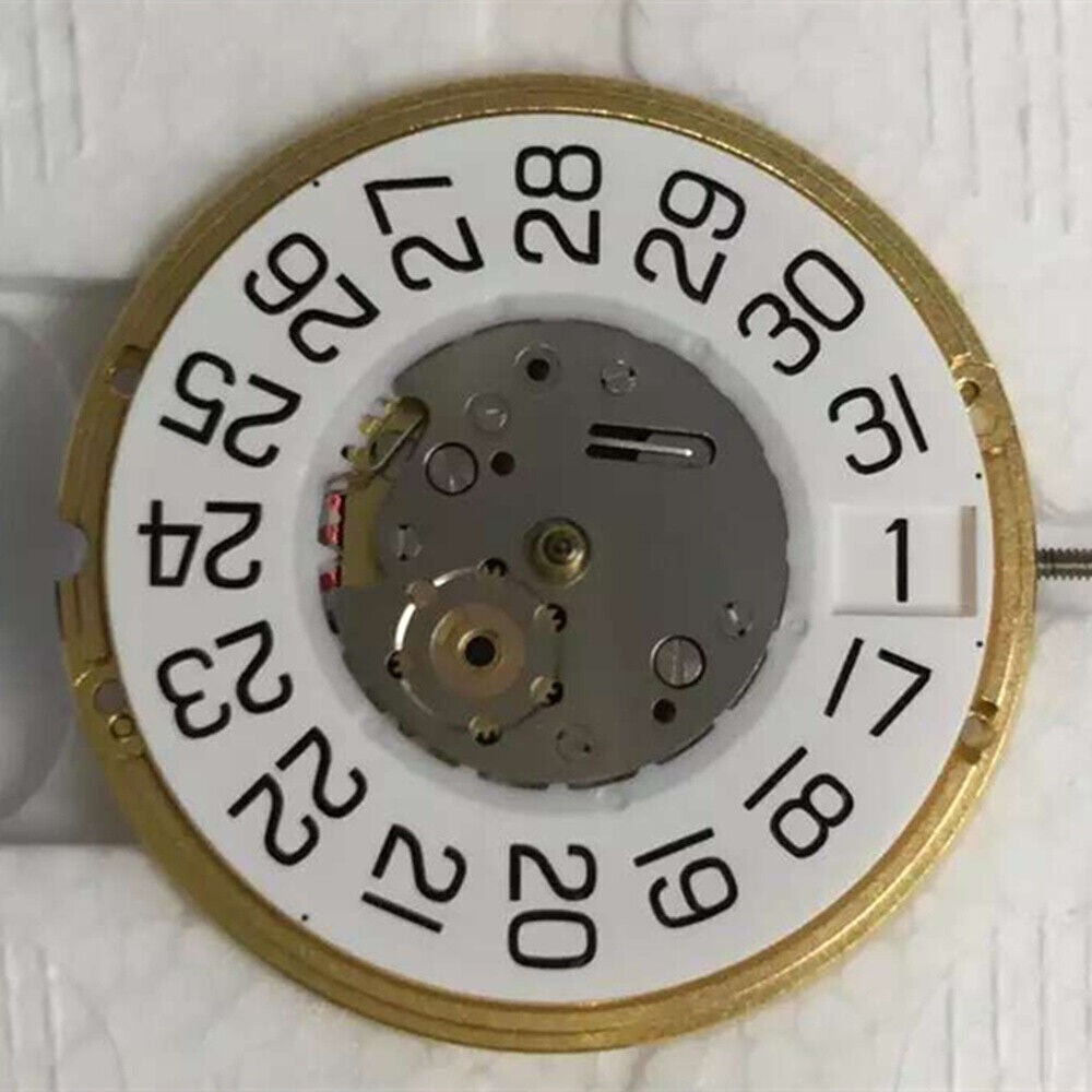 Quartz Movement ETA F06.161 Watch White Dial 3 Hands Date at 3
