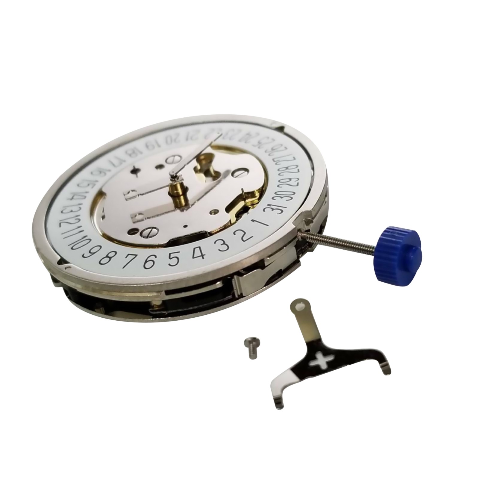 Quartz Watch Movement with Battery 5 Hands Single Calendar For RONDA 5021.D U