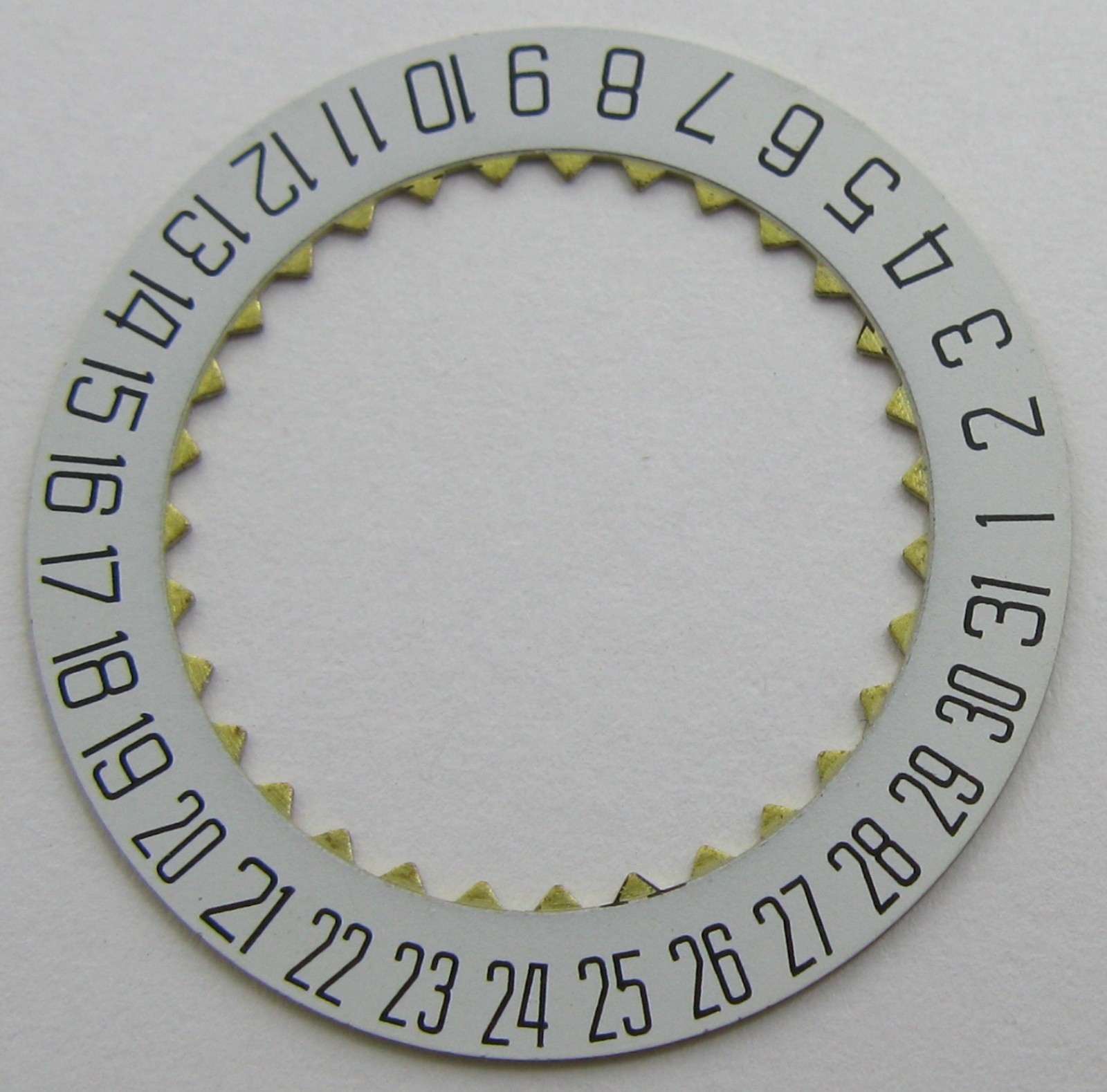 Poljot 3133 chronograph … watch movement part white calendar disc 6H.