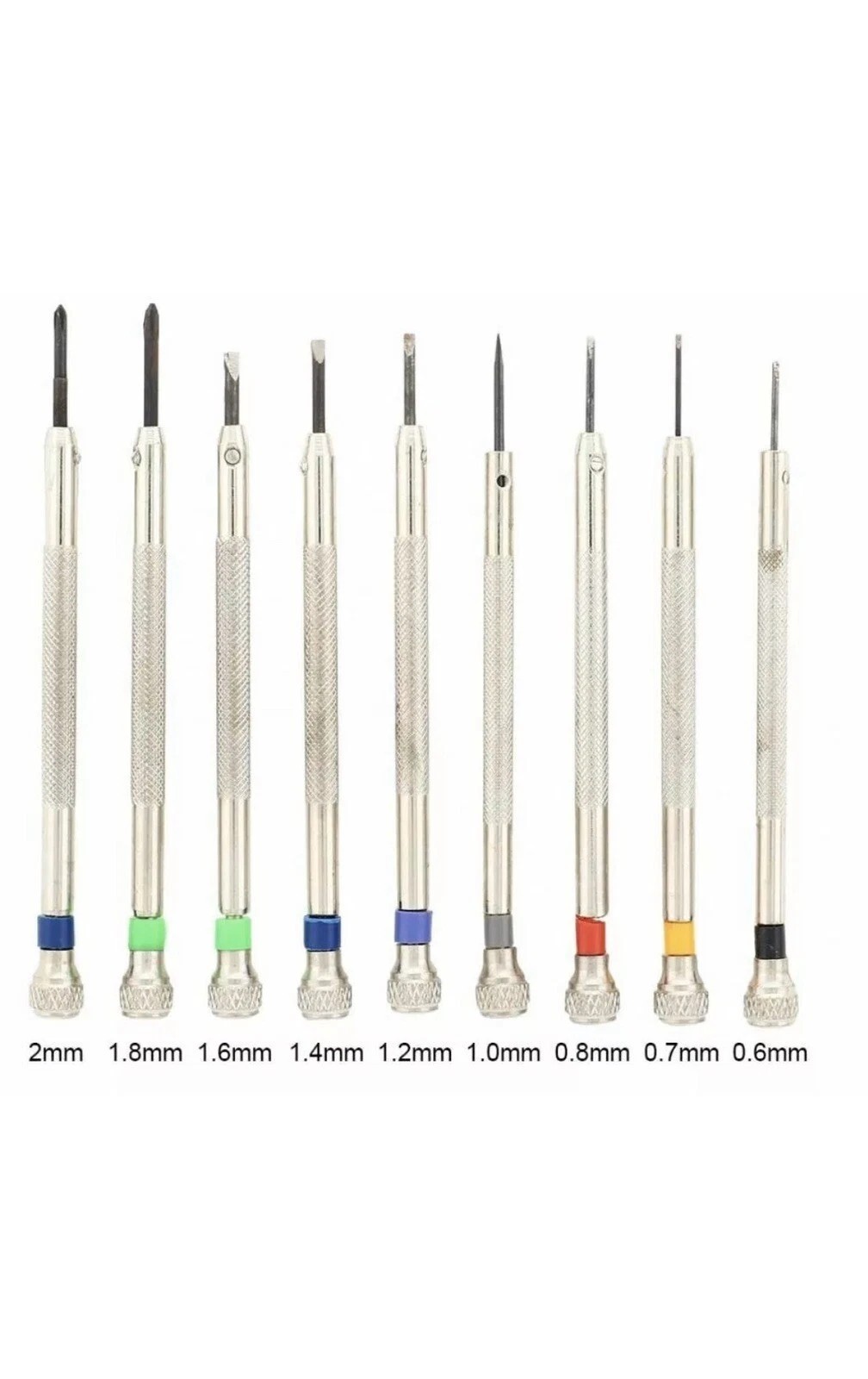 Precision Flat Slotted Blade Screwdriver Set Watchmakers Repair Tools