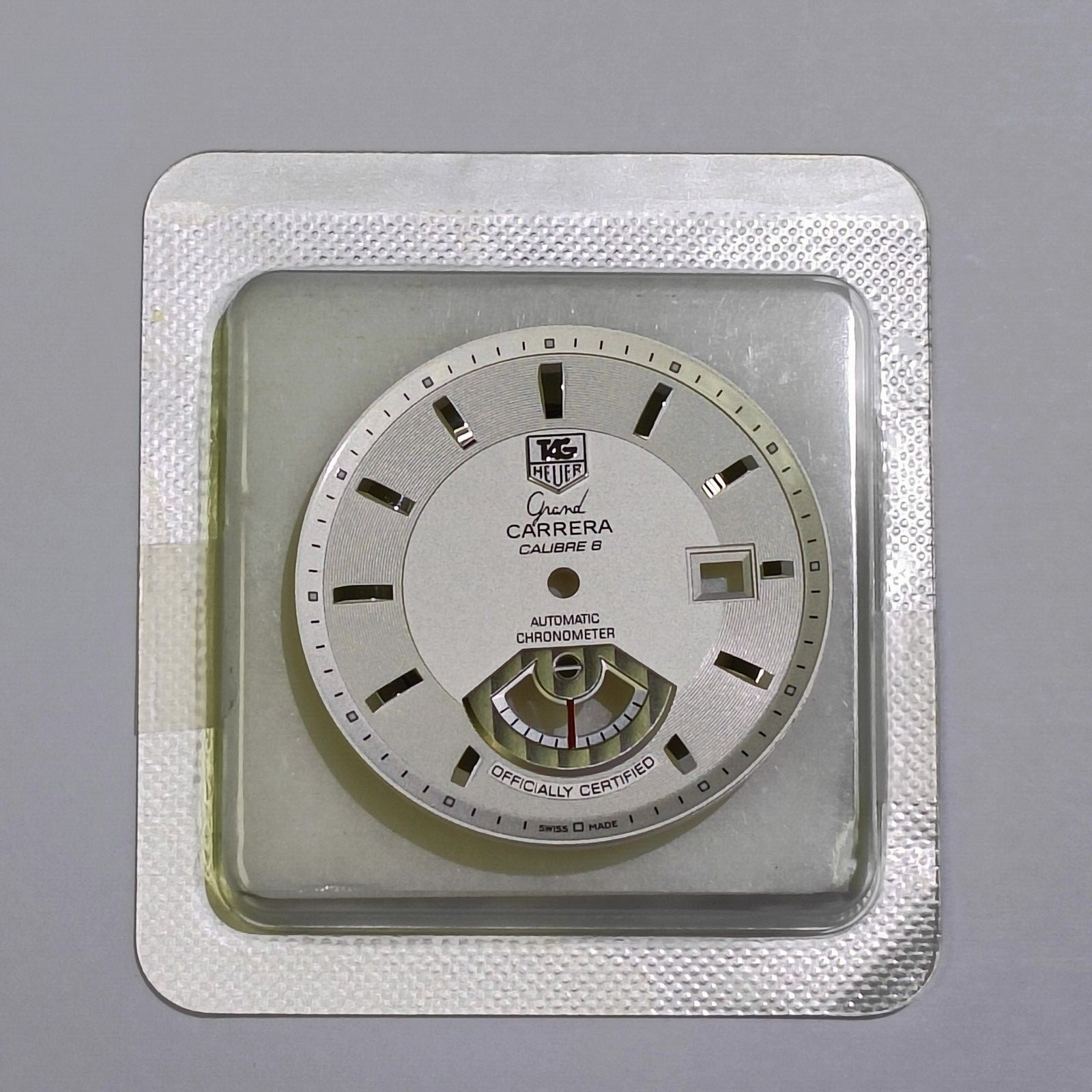 TAG HEUER GRAND CARRERA CAL 6 WATCH WAV511B WHITE DIAL 35 MM (NOS & ORIGINAL)
