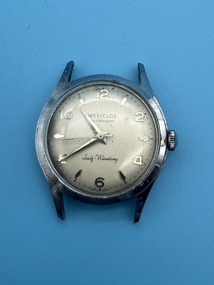 Westclox Waterproof Self-Winding Watch Movement & Case Parts Repair (MAC002653)