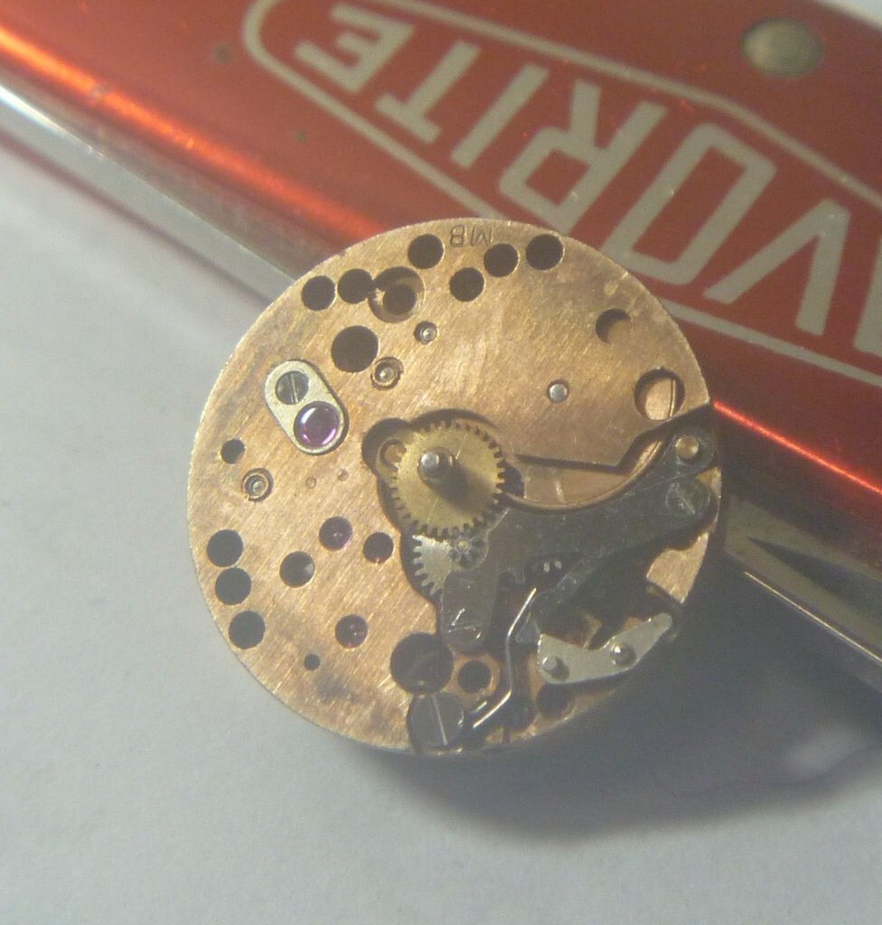 1960s Mor. Katz 17 Jewels Swiss 6 Lignes Felsa 21 ? Movement Only- for Parts !!