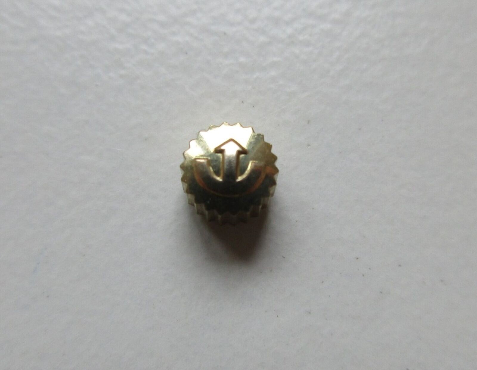 Rado N.O.S. yellow-plated watch crown ø 4.4 mm – stem thread 0.9