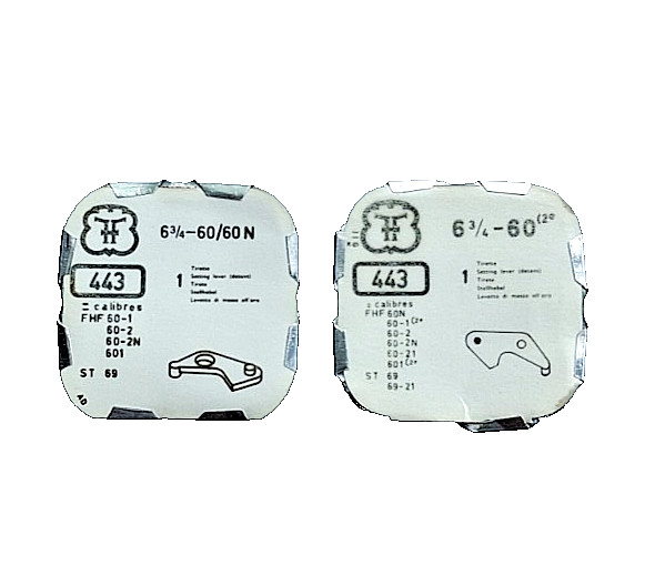 FHF FONT 60 Set Lever watch part #443/312 (2-pack) *SEE FIT LIST*