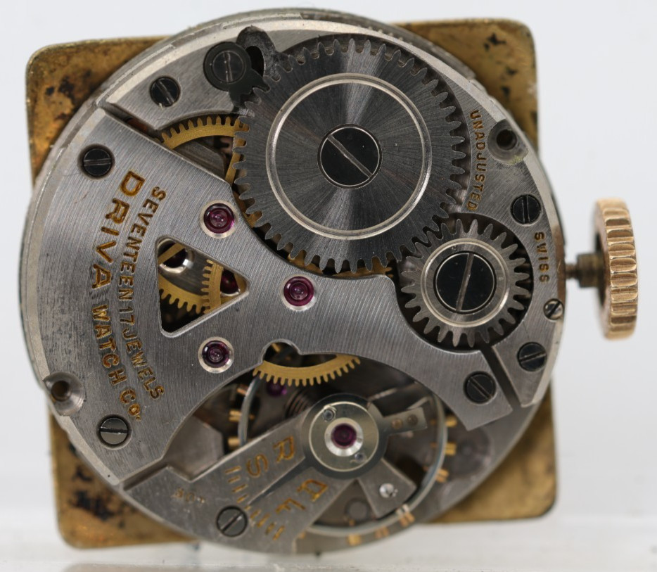 DRIVA GENEVE SWISS 17j WRIST WATCH MOVEMENT, 23.7mm, FOR REPAIR (NH)