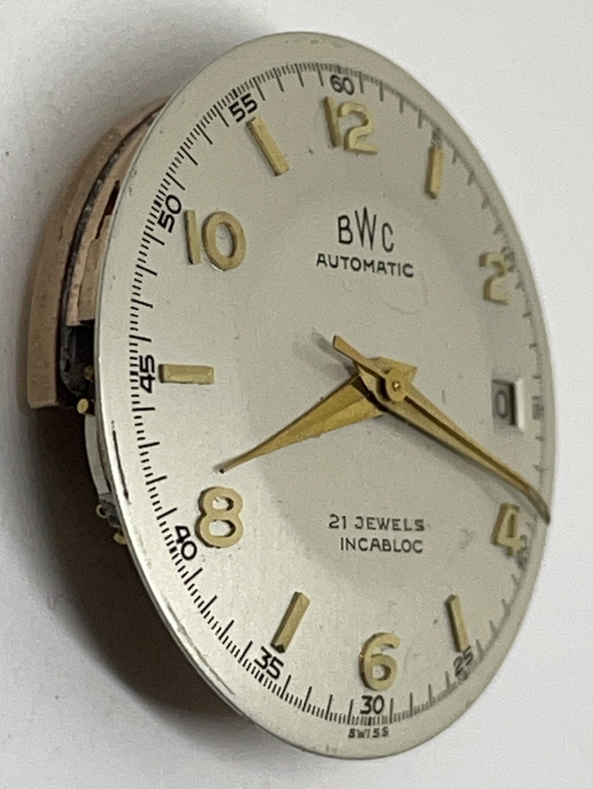 BWC AUTOMATIC MOVEMENT/BUTTES WATCH CO 21 Jewels Incabloc Swiss Runs