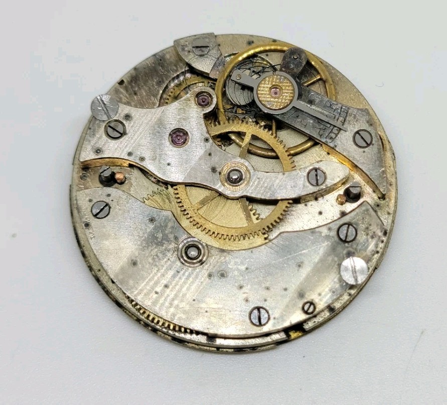 Vintage M Kleiner Swiss 3J Mechanical Pocket Watch Movement For Parts Or Repair