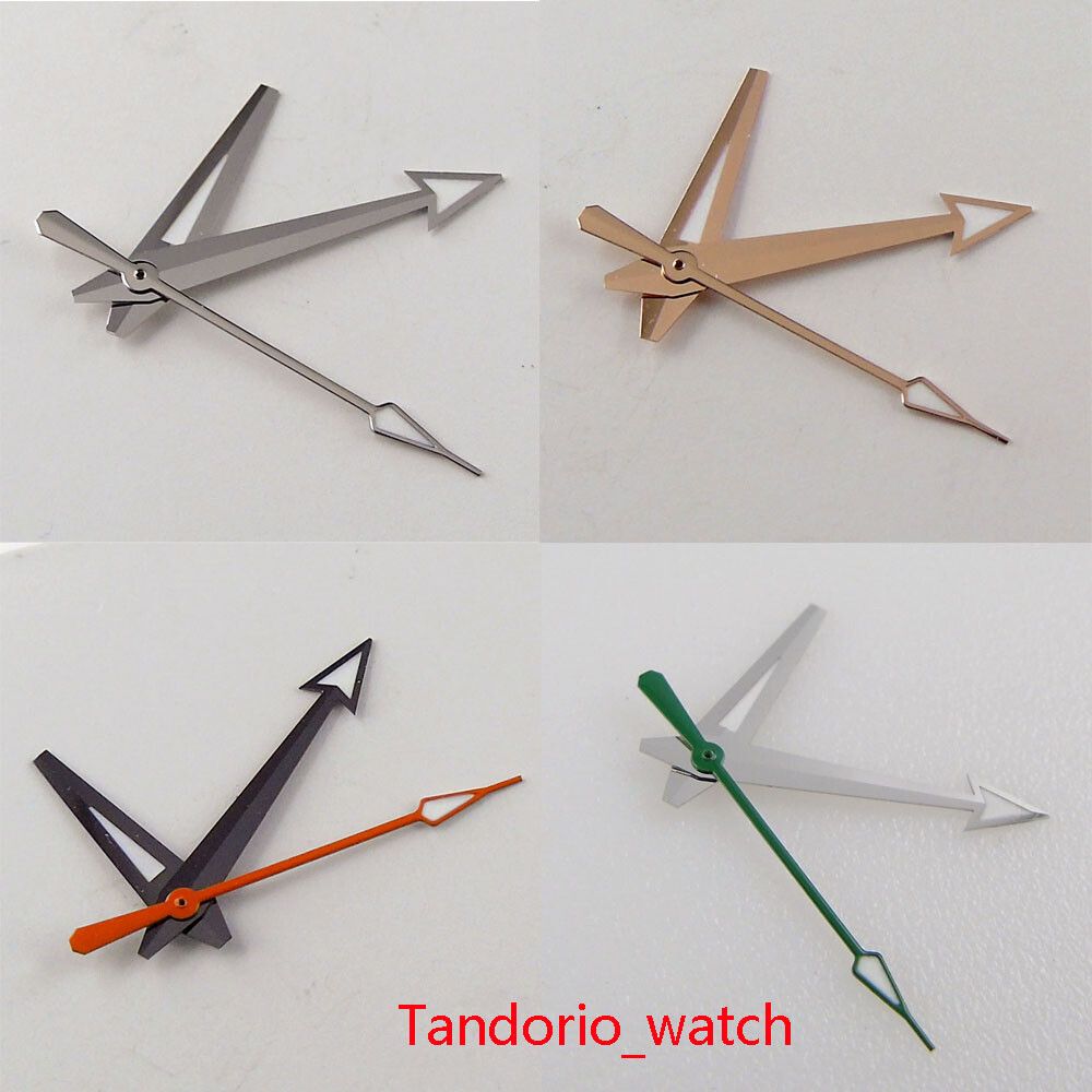 Rose Gold Black Silver Watch Hands Set Parts For NH35A NH36A 7s26 4r35 Movement