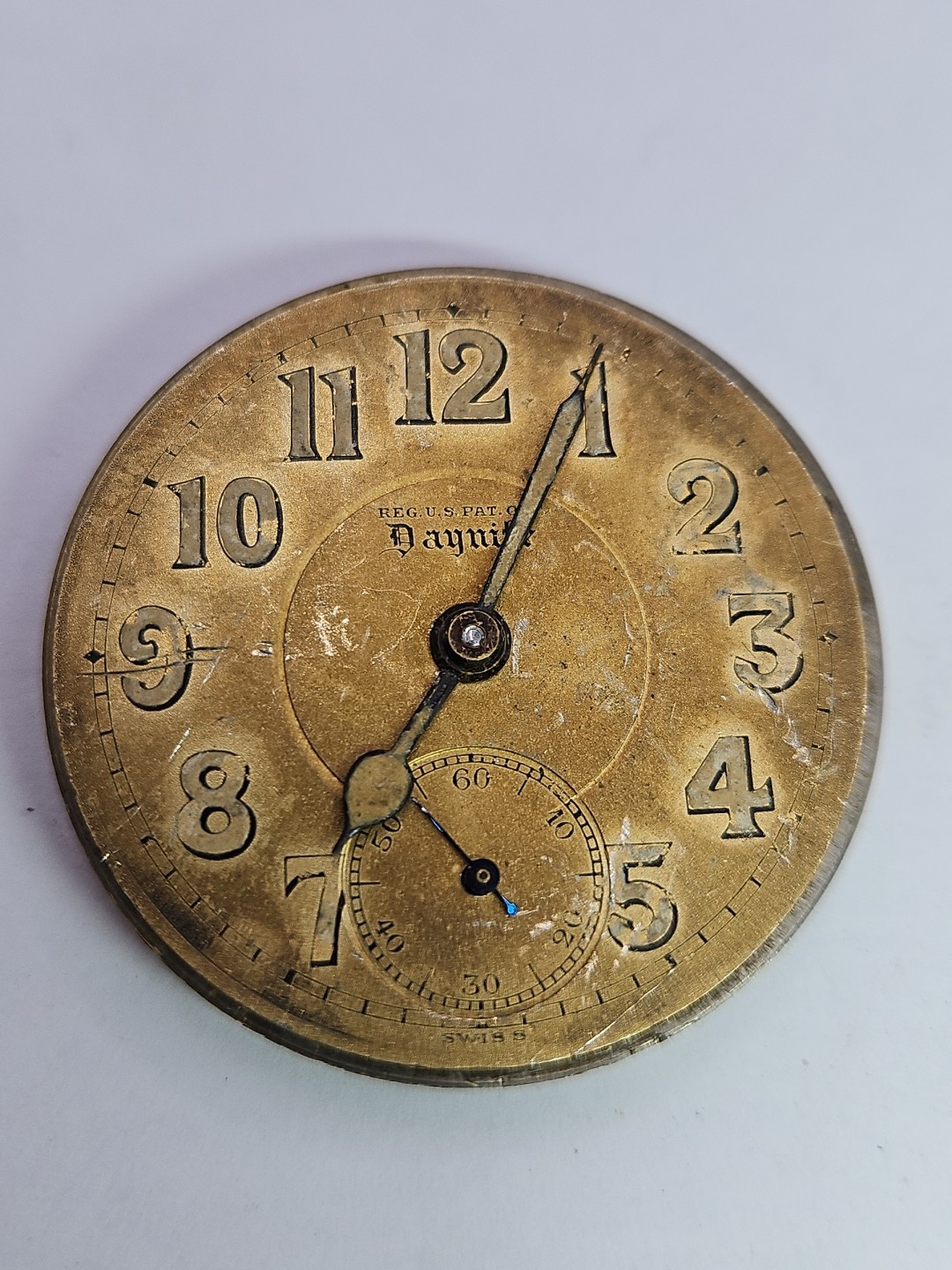 Barclay Daynite Juillard 7j Pocket Watch Movement 41.65mm – Parts/Repair