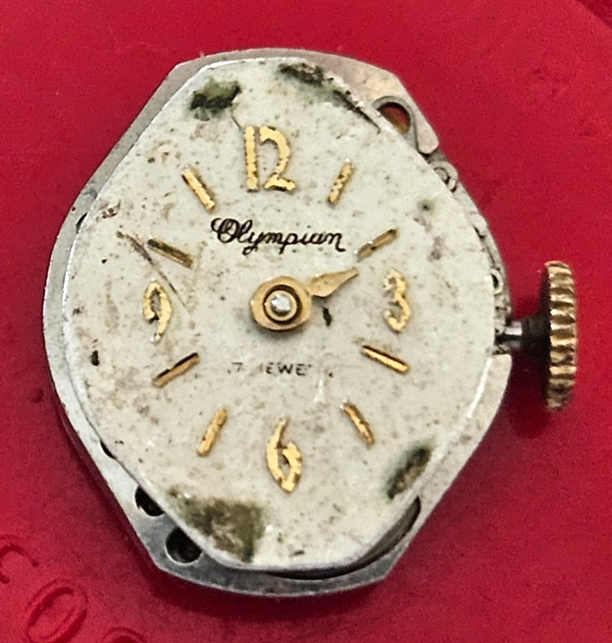 OLYMPIUM 6K3B8 17J Watch Movement (BALANCE RUNS WHEN ROTATED) lot125