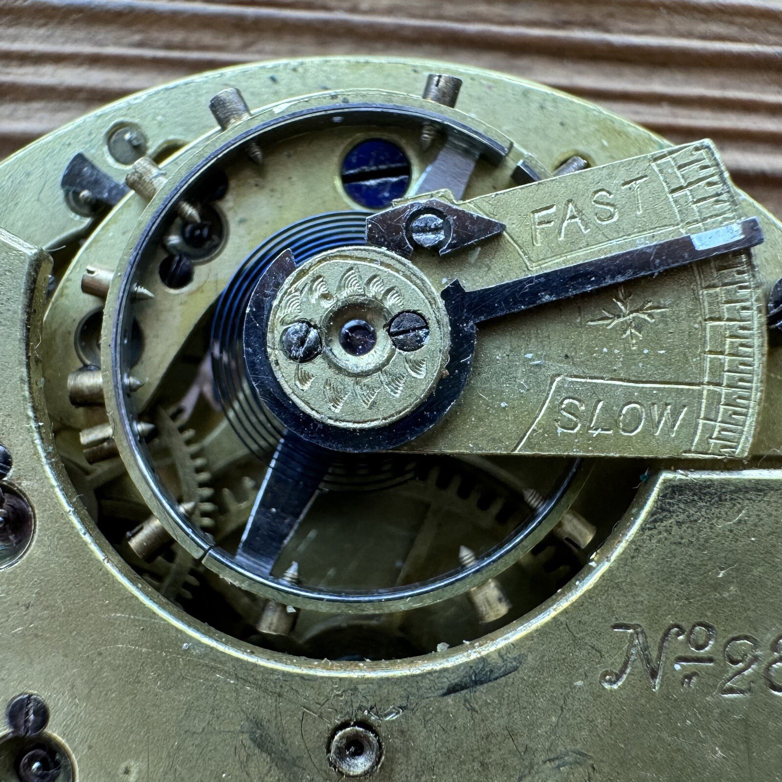 Pocket Watch Movement J N Masters of Rye Sussex 42.88mm Mens Parts Repair (319)