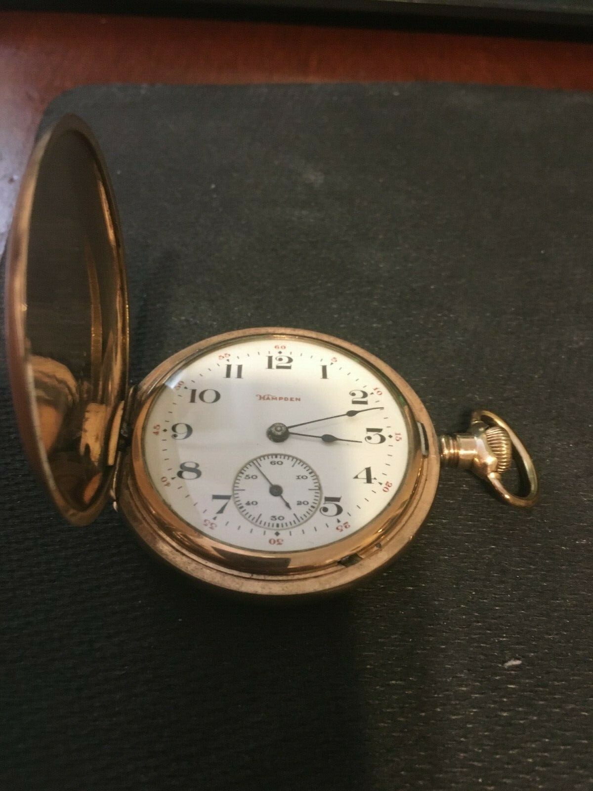 VINTAGE HAMPDEN GEN STARK 15 JEWEL H/C RUNNING