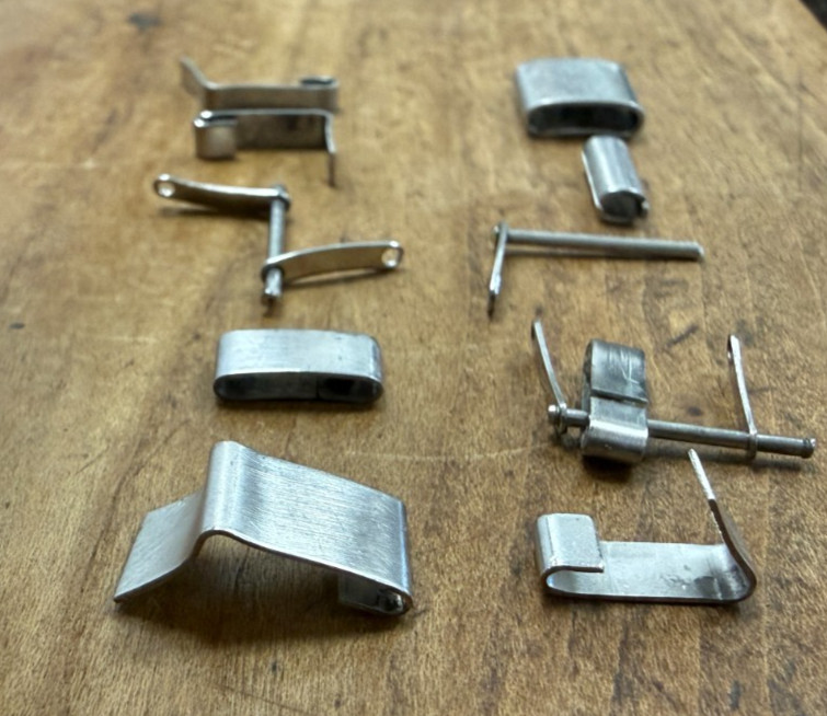 Genuine Vintage Rolex Folded Link & Clasp Parts Lot of (10) Pieces