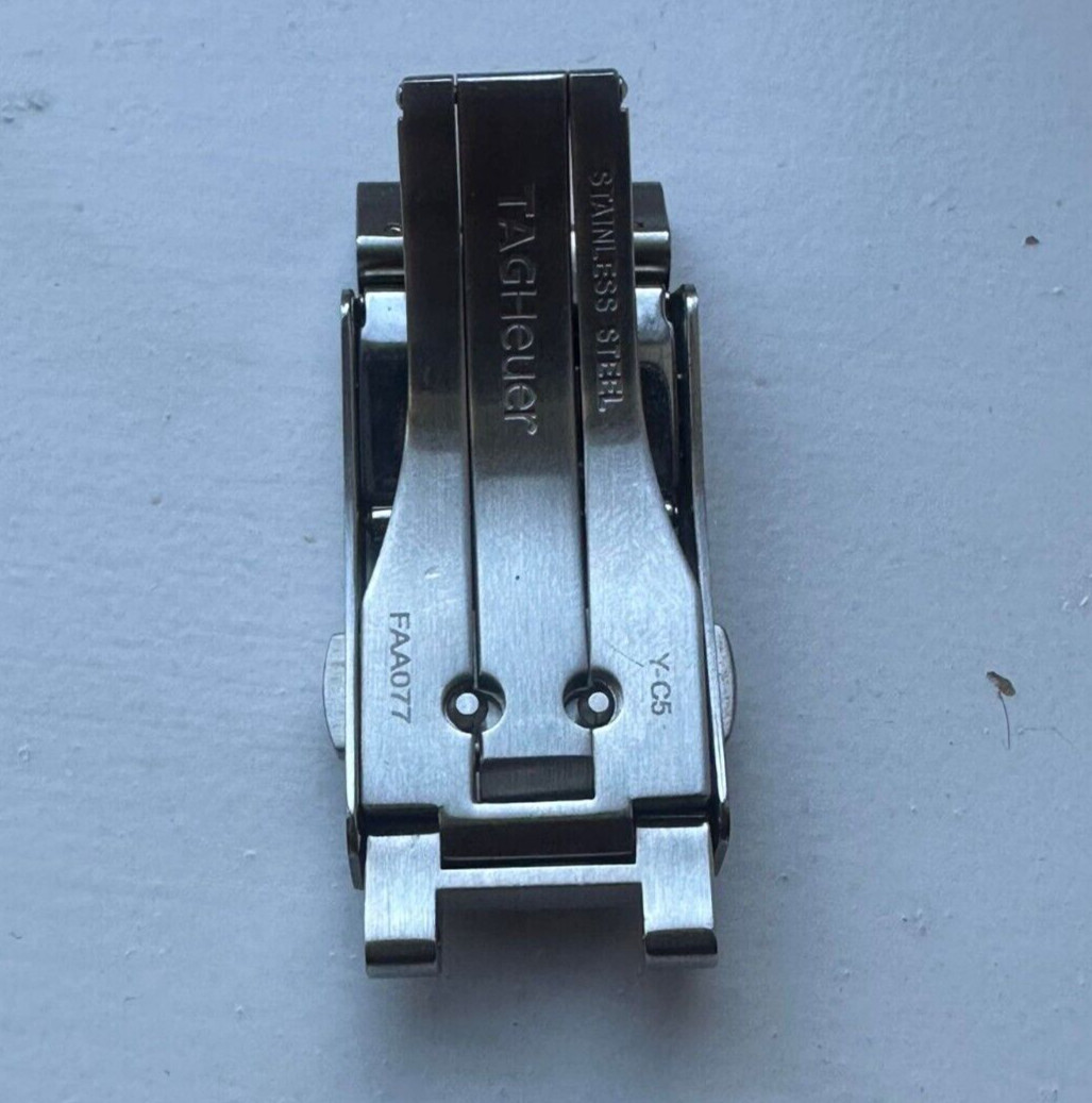 Genuine Tag Heuer Carrera Deployment Deployant Clasp Buckle Bracelet FAA077 18mm