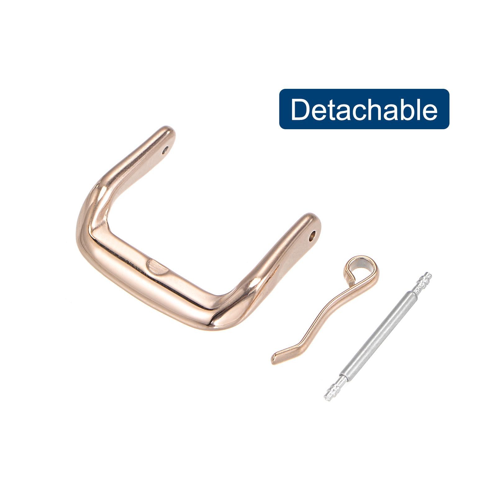 Buckle Strap Watch, 316 Polished Stainless Steel, Rose Gold Tone for 16mm 2pcs
