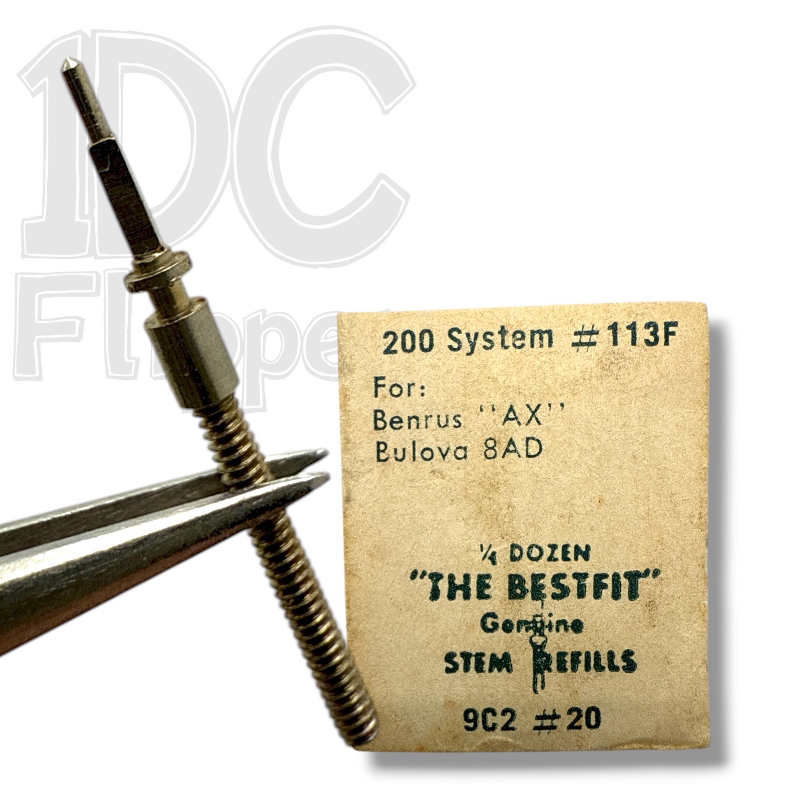 ETA 1000 401/105 WINDING STEM BestFit 200/113F, 0.90, 13.7mm Fits Multiple Read!
