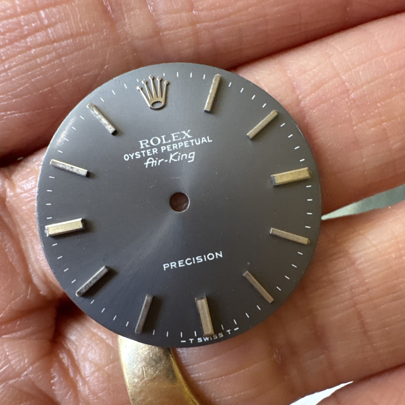 Vintage Rare Rolex Oyster Air King London Sky Grey Dial