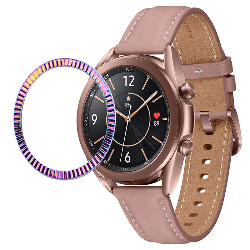 For Samsung Galaxy Watch 3 41/45mm Bezel Ring Case Metal Protection Cover