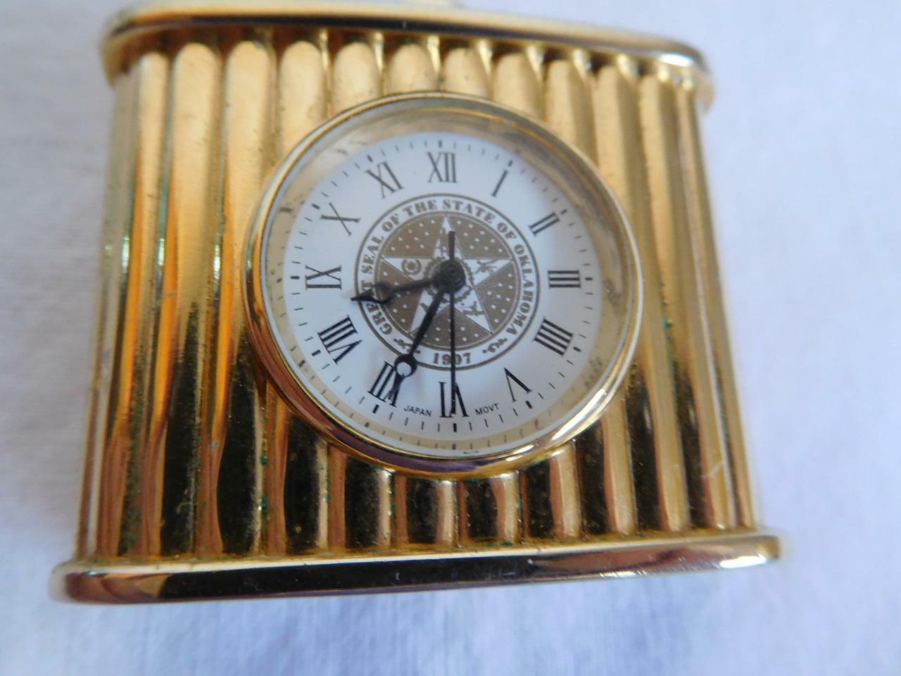 IDRC Lady vtg GREAT SEAL the STATE of OKLAHOMA Presentation pocket wind up WATCH
