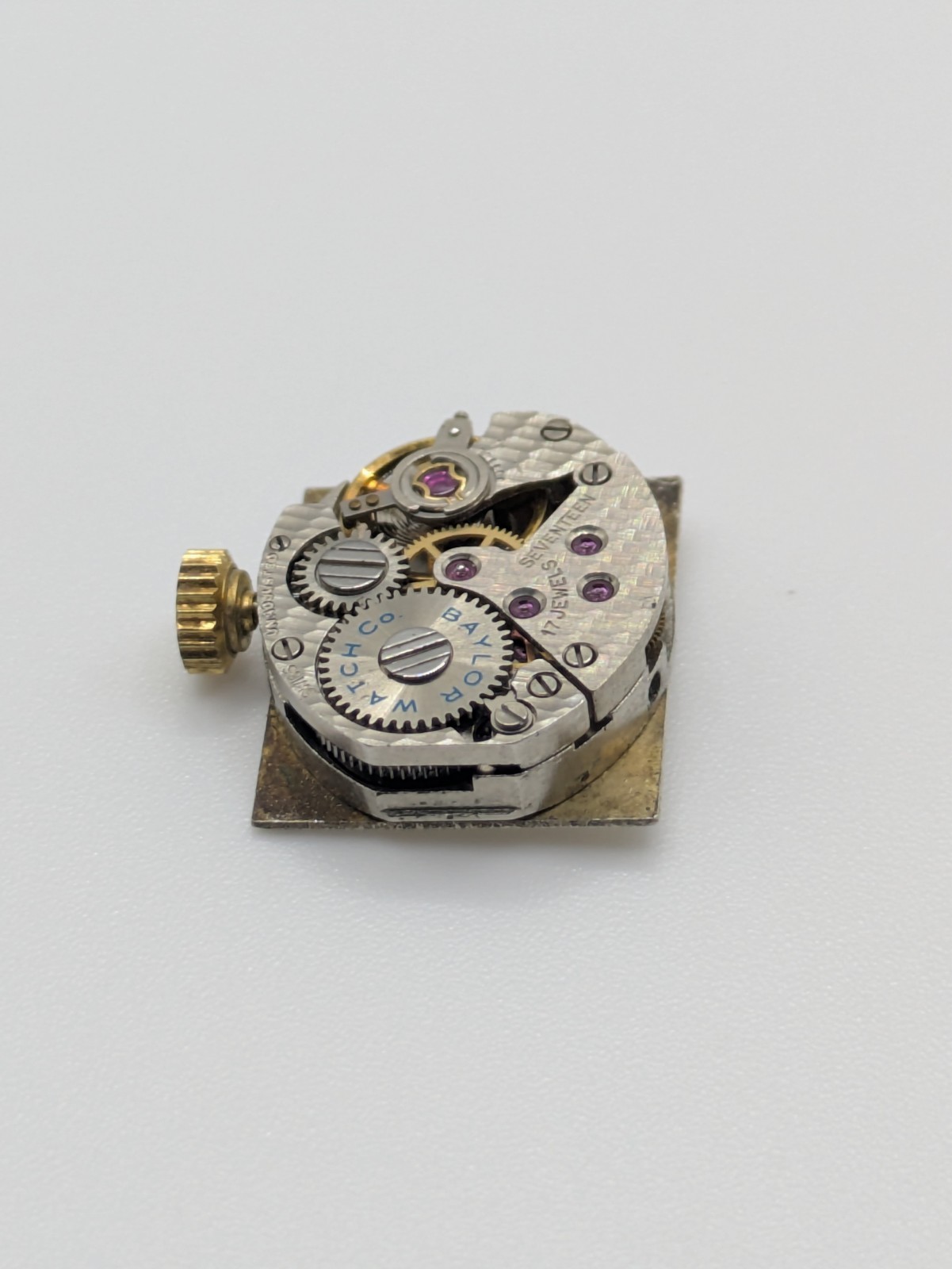 AS 1977-2 Baylor Manual Wind Watch Movement 17 Jewels 15.8mm Untested