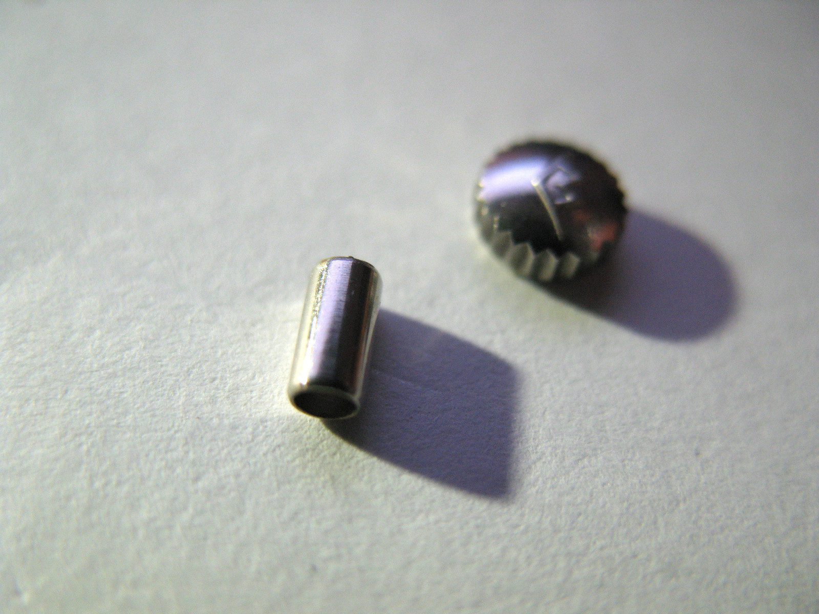 MOVADO 470 ORIGINAL STAINLESS STEEL CROWN AND TUBE 4.55MM X.90 X 2.00 PIPE