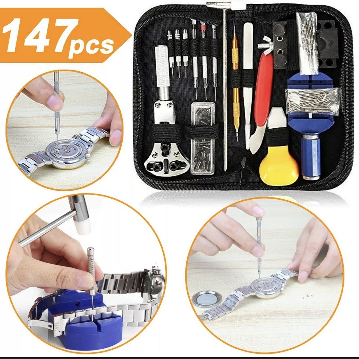 WATCH STRAP CASE SCREW BACK BAND CHANGING TOOL KIT FOR OMEGA SEAMASTER UPTO 55mm