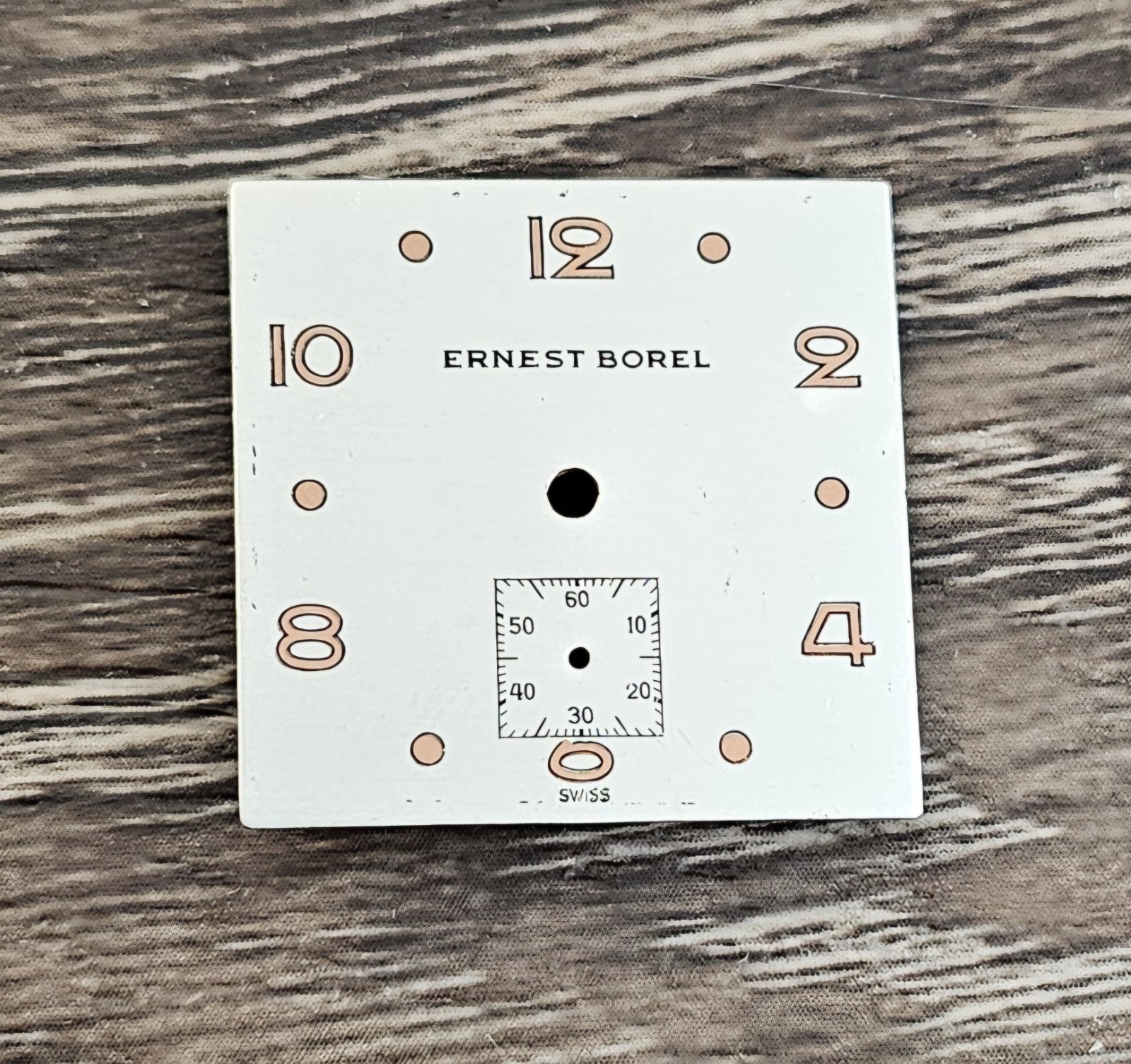Vintage Ernest Borel Watch Square Men’s Dial~ 25mm