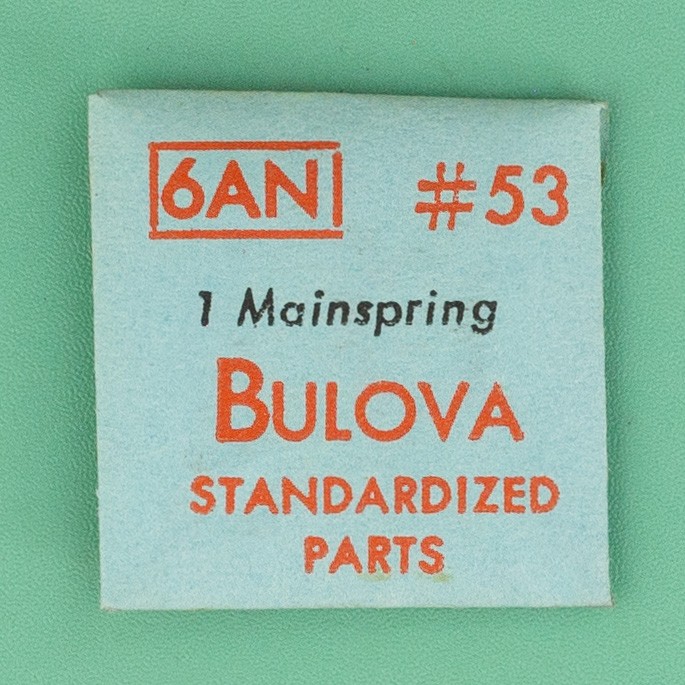 Genuine Bulova Part 53 Mainspring 6AN NOS 0079