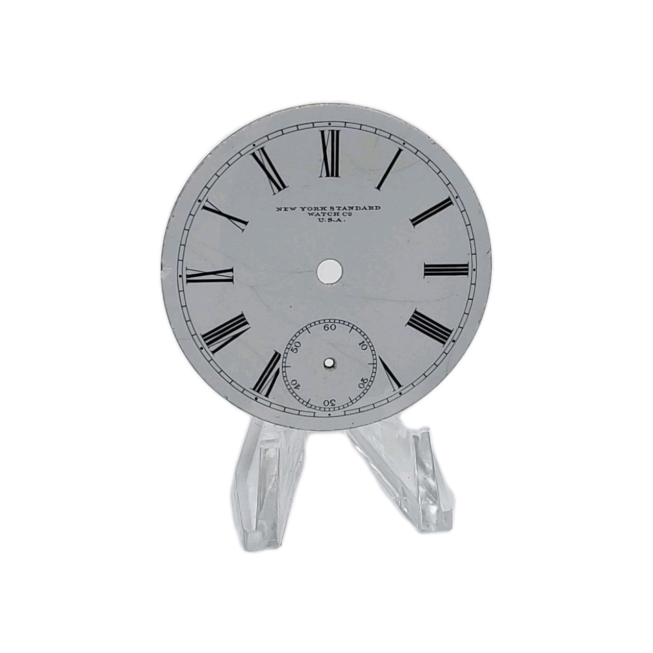 NY Standard 45.1mm Enamel Pocket Watch Dial Only 1394
