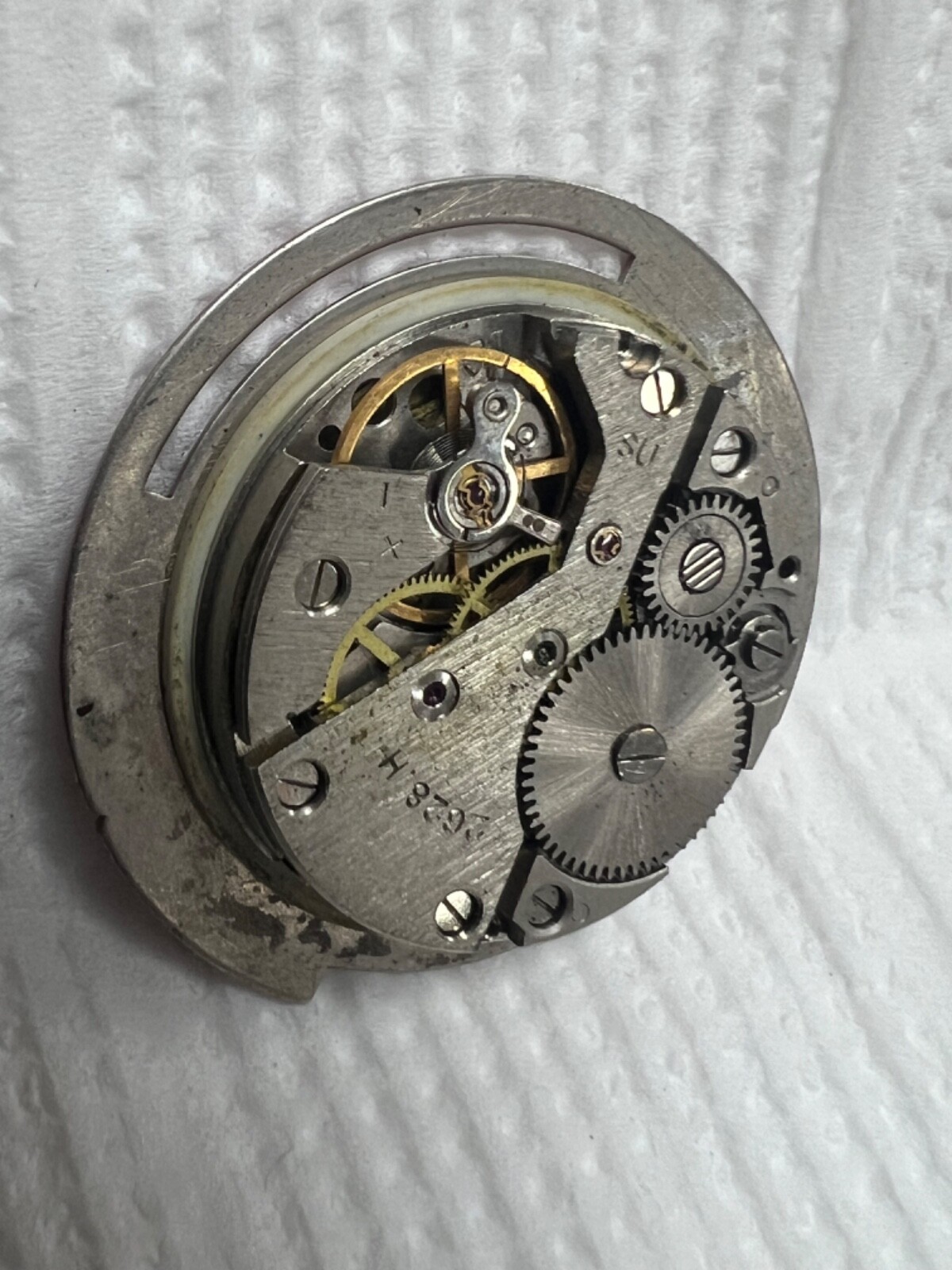 Watch movement USSR Raketa Cal.2628.H. plus Dial. For parts .