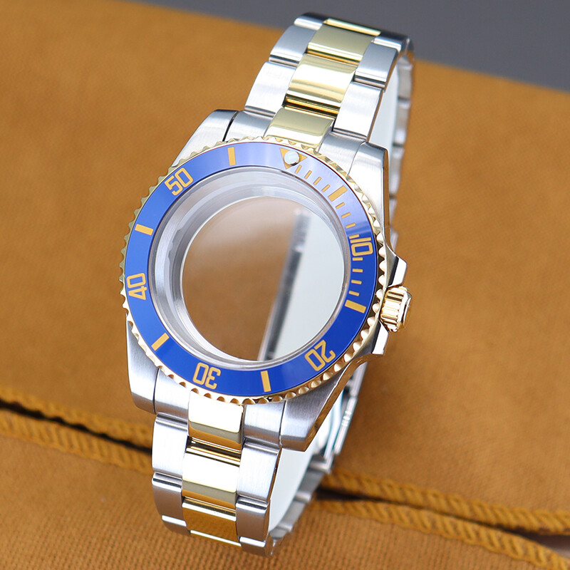 40mm diver Watch Cases 904 Strap Sapphire For Seiko Nh35 Nh36 nh38 Eta2824 8215