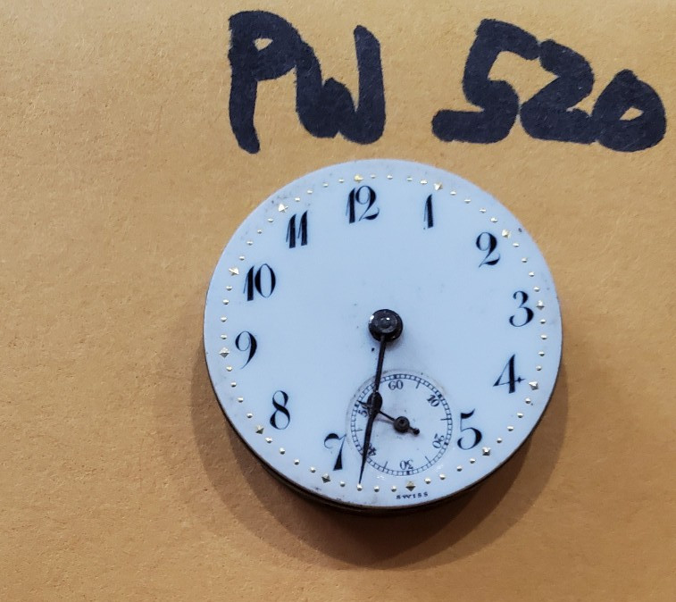 POCKET WATCH MOVEMENT SWISS 6o PW520
