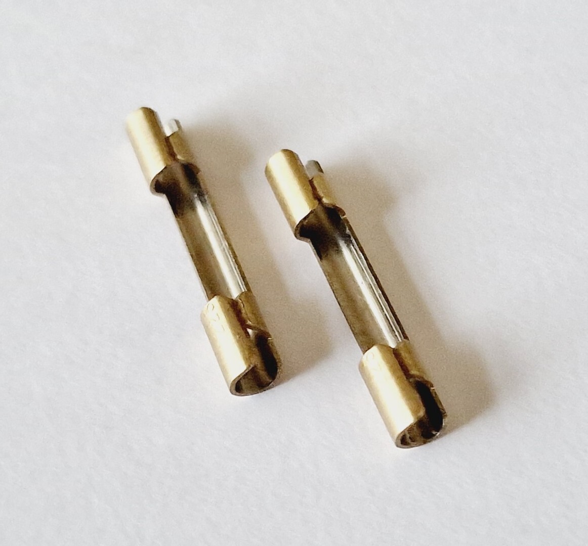 Omega Bracelet End Piece/Link Gilt Reference 225 Genuine (x2)