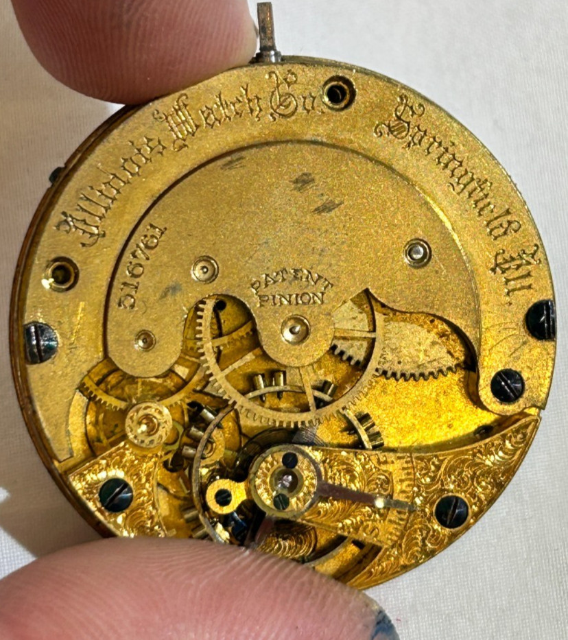 Antique Pocket Watch Movement And Dial Lot of 5 Elgin , Waltham, Illinois